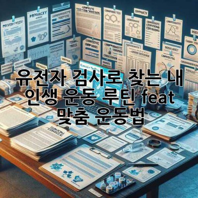 🧬 유전자 검사로 찾는 내 인생 운동 루틴! (feat. 맞춤 운동법) 🏋️‍♀️