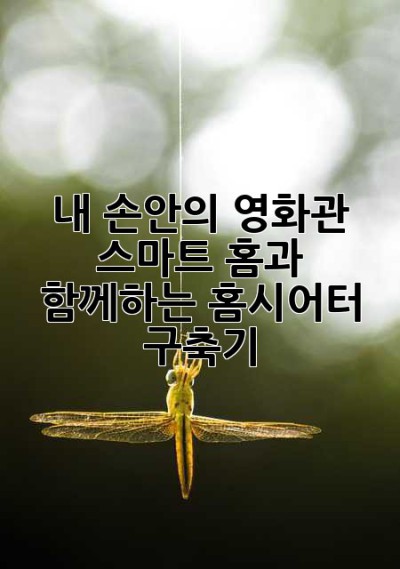 내 손안의 영화관! 스마트 홈과 함께하는 홈시어터 구축기