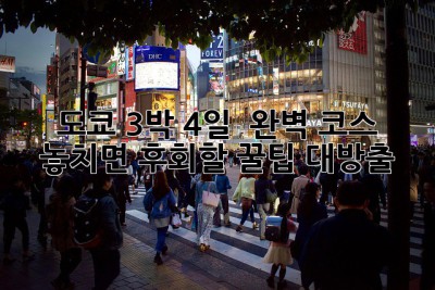 🌸 도쿄 3박 4일 🗼 완벽 코스! 놓치면 후회할 꿀팁 대방출 🍯