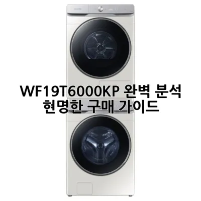 WF19T6000KP 완벽 분석: 현명한 구매 가이드
