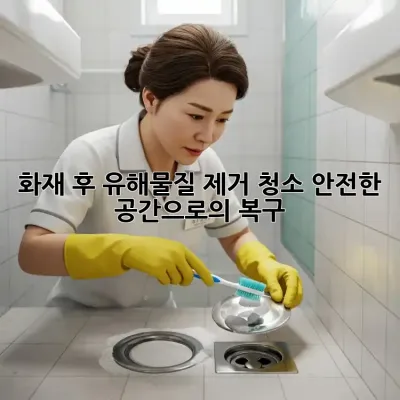 화재 후 유해물질 제거 청소: 안전한 공간으로의 복구