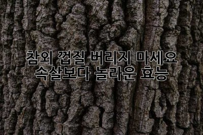 참외 껍질, 버리지 마세요! 속살보다 놀라운 효능!