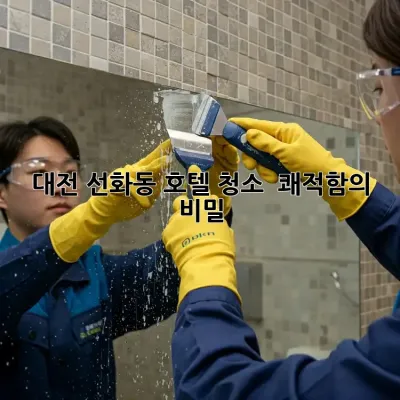 대전 선화동 호텔 청소 ✨ 쾌적함의 비밀! 🤫